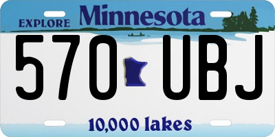 MN license plate 570UBJ