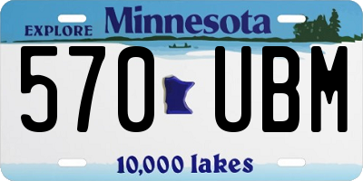 MN license plate 570UBM