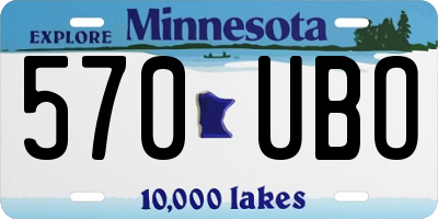 MN license plate 570UBO