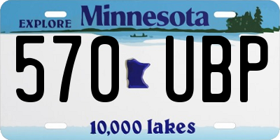 MN license plate 570UBP