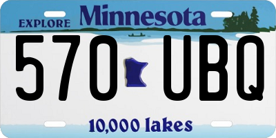 MN license plate 570UBQ