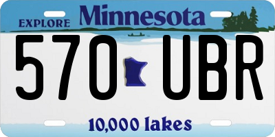 MN license plate 570UBR