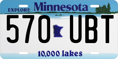 MN license plate 570UBT