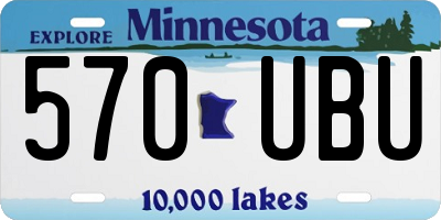 MN license plate 570UBU