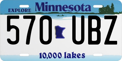 MN license plate 570UBZ