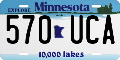MN license plate 570UCA