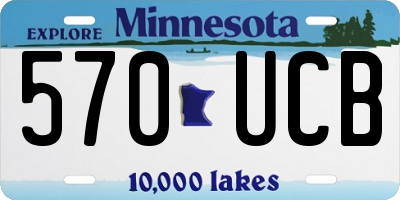 MN license plate 570UCB