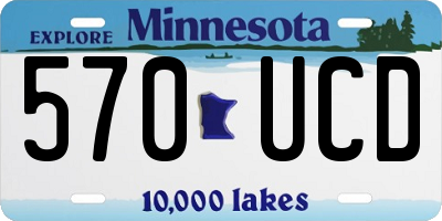 MN license plate 570UCD