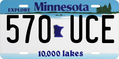 MN license plate 570UCE