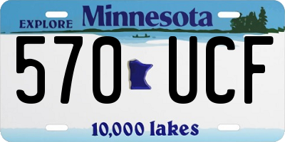 MN license plate 570UCF