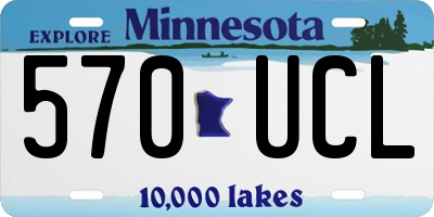 MN license plate 570UCL