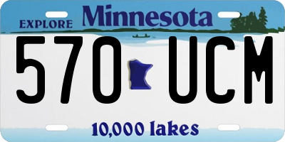 MN license plate 570UCM