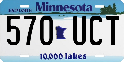 MN license plate 570UCT