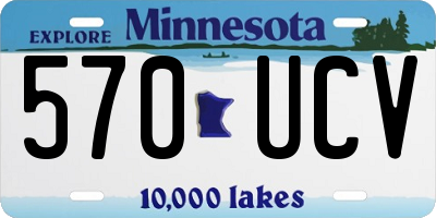 MN license plate 570UCV