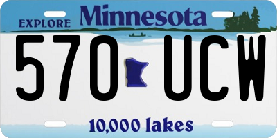 MN license plate 570UCW