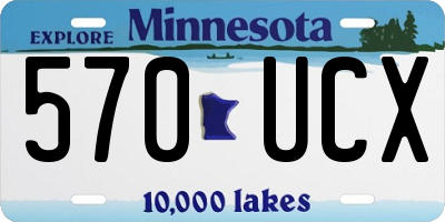 MN license plate 570UCX