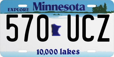 MN license plate 570UCZ