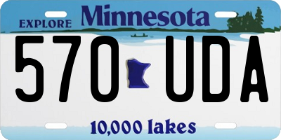 MN license plate 570UDA