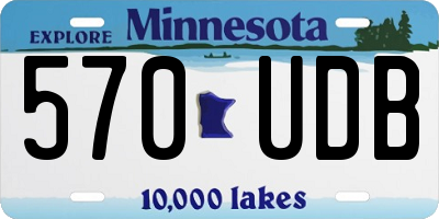 MN license plate 570UDB