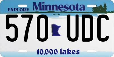MN license plate 570UDC