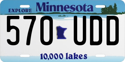 MN license plate 570UDD