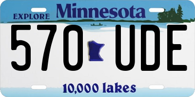 MN license plate 570UDE