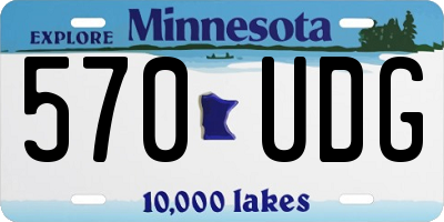MN license plate 570UDG