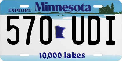 MN license plate 570UDI