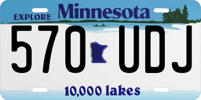 MN license plate 570UDJ