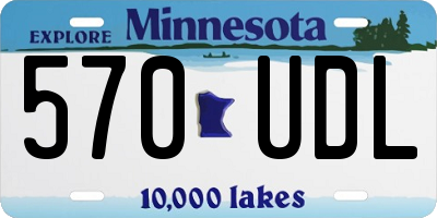 MN license plate 570UDL