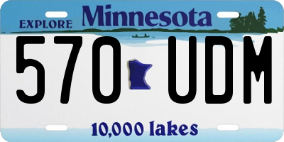 MN license plate 570UDM