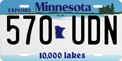 MN license plate 570UDN