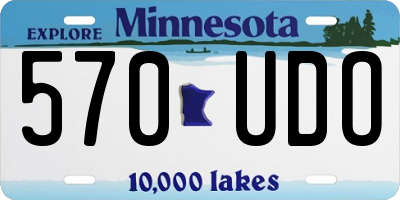 MN license plate 570UDO