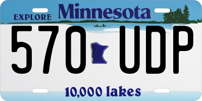 MN license plate 570UDP