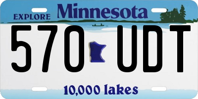 MN license plate 570UDT