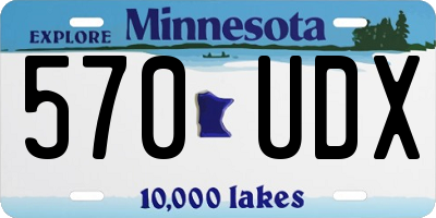 MN license plate 570UDX