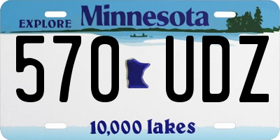 MN license plate 570UDZ