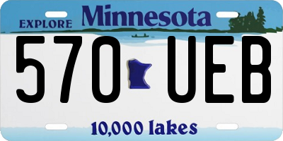MN license plate 570UEB