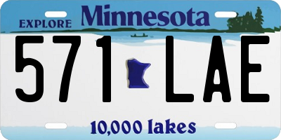 MN license plate 571LAE