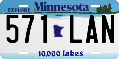 MN license plate 571LAN