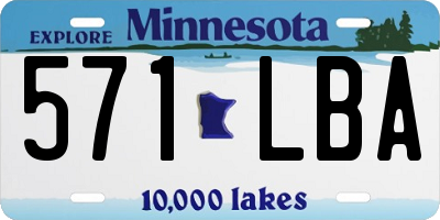 MN license plate 571LBA