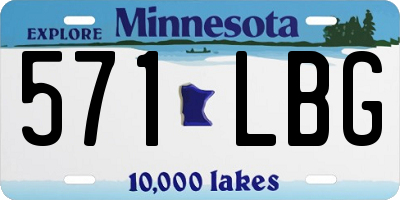 MN license plate 571LBG