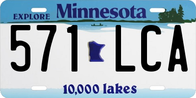 MN license plate 571LCA