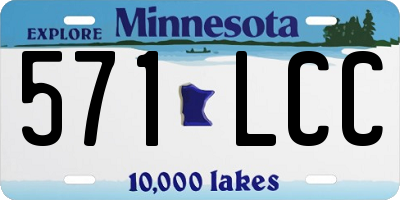 MN license plate 571LCC