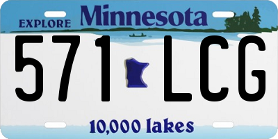 MN license plate 571LCG