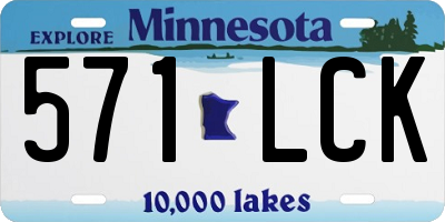 MN license plate 571LCK