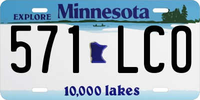 MN license plate 571LCO