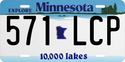 MN license plate 571LCP