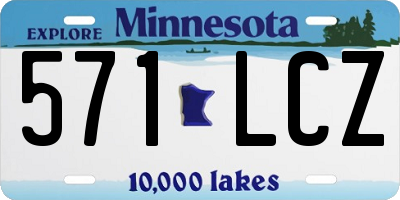 MN license plate 571LCZ