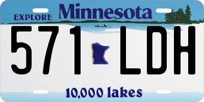 MN license plate 571LDH